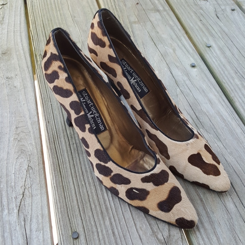 Stuart Weitzman for Neiman Marcus Leopard Heels